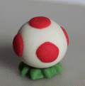 Piros pöttyös foci - mini figura