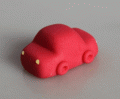 Piros kisautó - mini figura
