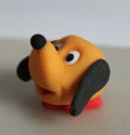 Sárga foltos kutya - mini fej
